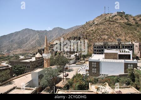 Das historische Dorf Rijal Almaa, Saudi-Arabien Stockfoto