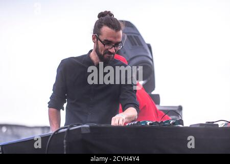 SIWO Auftritt im Parc del Forum (BAM Festival), Barcelona 27 September 2020. Fotograf: Ale Espaliat Stockfoto