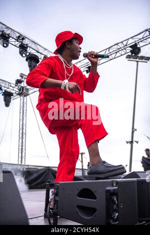 SIWO Auftritt im Parc del Forum (BAM Festival), Barcelona 27 September 2020. Fotograf: Ale Espaliat Stockfoto