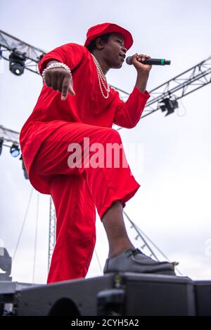 SIWO Auftritt im Parc del Forum (BAM Festival), Barcelona 27 September 2020. Fotograf: Ale Espaliat Stockfoto