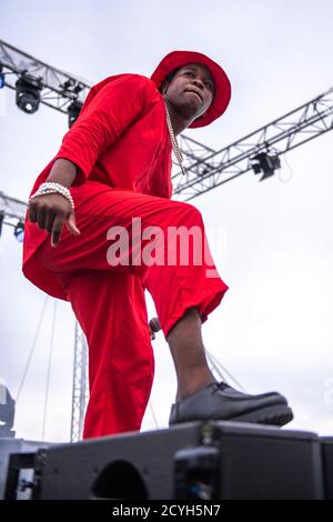 SIWO Auftritt im Parc del Forum (BAM Festival), Barcelona 27 September 2020. Fotograf: Ale Espaliat Stockfoto