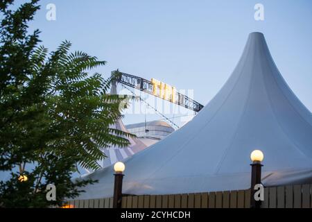 Berlin, Deutschland. Juli 2020. Blick auf das Tipi im Kanzleramt. Quelle: Georg Wenzel/dpa-Zentralbild/ZB/dpa/Alamy Live News Stockfoto