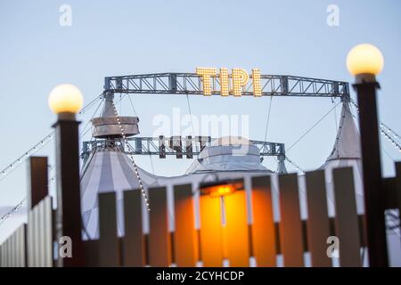 Berlin, Deutschland. Juli 2020. Blick auf das Tipi im Kanzleramt. Quelle: Georg Wenzel/dpa-Zentralbild/ZB/dpa/Alamy Live News Stockfoto