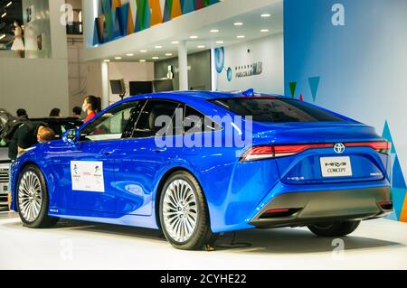 Konzept für die zweite Generation Toyota Mirai FCEV auf der Beijing Auto Show 2020 gesehen. Stockfoto