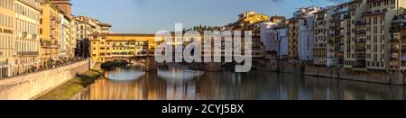 Ponte Vecchio in Florenz Stockfoto
