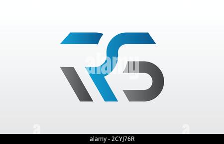 Initial rs Letter Logo mit kreativen modernen Business Typografie Vektor-Vorlage. Kreatives RS-Logo im Buchstaben. Stock Vektor