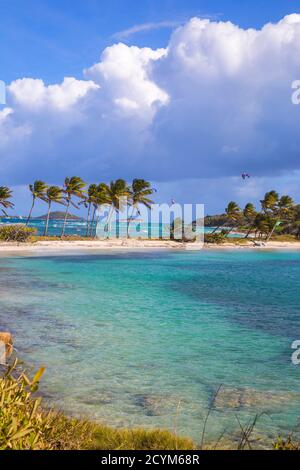 St. Vincent und die Grenadinen, Mayreau, Saltwhistle Bay Stockfoto