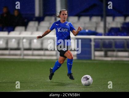 BILLERICAY, Großbritannien, SEPTEMBER 30: Megan Harley von Billericay Town Ladies während der South East Division One zwischen Billericay Town Ladies und hat Stockfoto