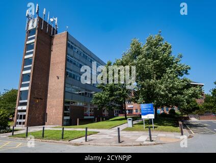 Civic Way council Büros Ellesmere Port Cheshire im Juli 2020 Stockfoto