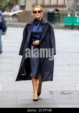 Nicht exklusiv: Amanda Holden, Global Radio Studios, London, UK, 01. Oktober 2020, Foto von piQtured Stockfoto