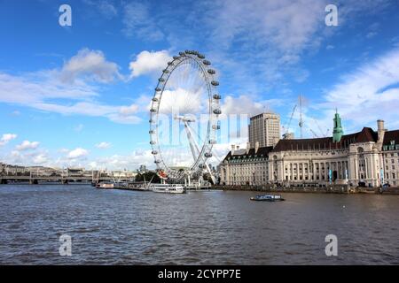 London Sky Eye, Großbritannien Stockfoto