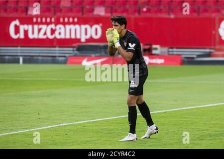 Yassine Bounou 'Bono' von Sevilla während der spanischen Meisterschaft La Liga Fußballspiel zwischen Sevilla Futbol Club und Levante Union Deportiva im Oktober Stockfoto