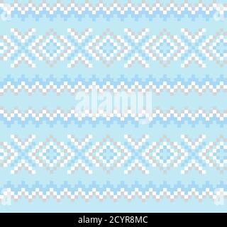 Weihnachten Messe Insel Muster Hintergrund für Mode-Textilien, Strickwaren und Grafiken Stock Vektor