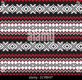 Weihnachten Messe Insel Muster Hintergrund für Mode-Textilien, Strickwaren und Grafiken Stock Vektor