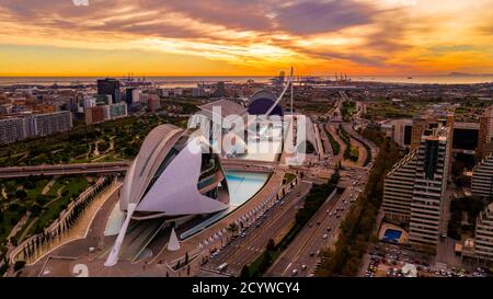 Stadt der Kunst und Wissenschaft, Valencia Stockfoto