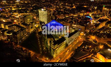 Potsdamer Platz Nacht Stockfoto