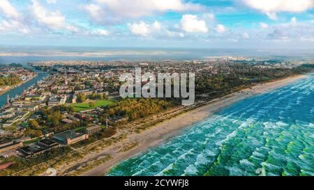 Liepaja's Strand Stockfoto