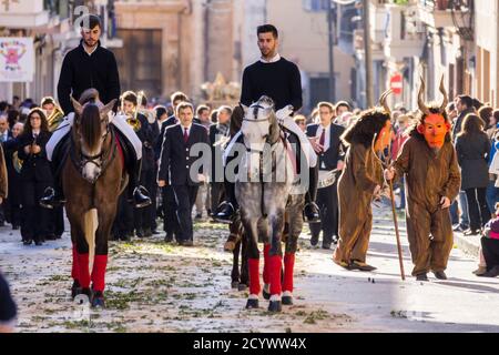 Beneïdes de Sant Antoni, Muro, Mallorca, Balearen, Spanien Stockfoto