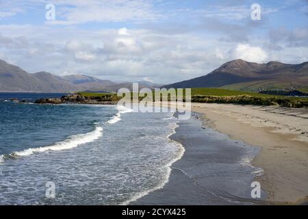 Renvyle Strand in Connemara an der Westküste Irlands. Stockfoto