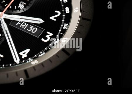 Digitale Uhr - Nahaufnahme Details Stockfoto