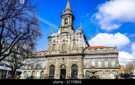 Kirche der Santssima Trindade (Igreja da Santissima Trindade). Porto, Portugal Stockfoto