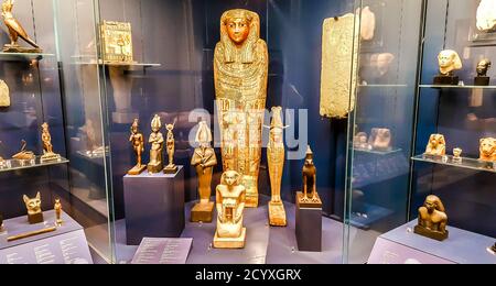 Ägyptisches Zimmer im Puschkin Museum, Moskau Stockfoto