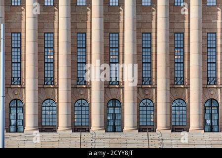 Das Parlamentsgebäude in Helsinki, Finnland. Stockfoto