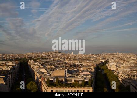 Aussicht auf Paris Stockfoto