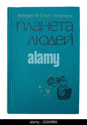 Der kleine Prinz ist eine Novelle des französischen Aristokraten, Schriftstellers und Fliegers Antoine de Saint-Exupery, die 1976 in der UdSSR erschien. Stockfoto