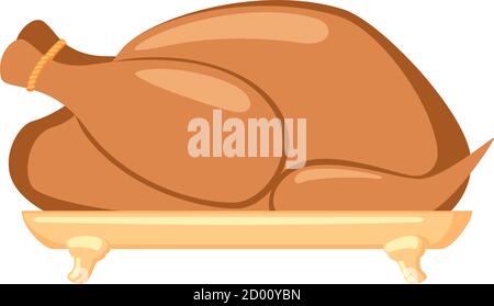 Cartoon geröstete pute Stock Vektor
