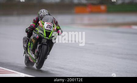 Francia, Magny Cours, Italien. 25. Sep, 2020. francia, magny Cours, Italien, 25 2020. Sep 22 Alex Lowes Kawasaki ZX-10RR .Kawasaki Racing Team WorldSBK .Regenwetter während der 7. Runde Pirelli French Round 2020 - World Superbike - SBK - Credit: LM/Otto Moretti Credit: Otto Moretti/LPS/ZUMA Wire/Alamy Live News Stockfoto