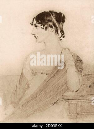 Maria EDGEWORTH (1768-1849) Anglo-Irischer Romanautor Stockfoto