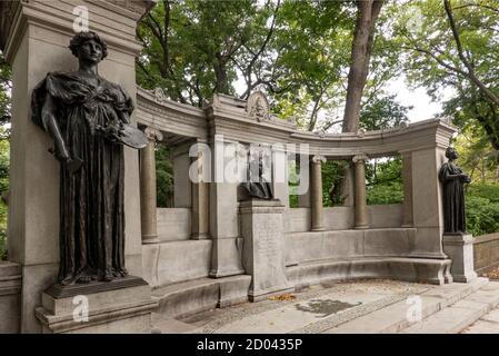 Richard Morris Hunt Memorial im Central Park NYC Stockfoto