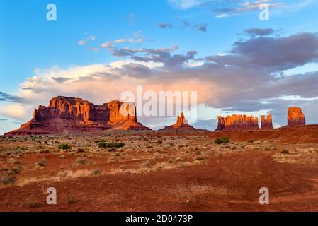 Monument Valley Arizona / Utah Wüstenlandschaft Stockfoto