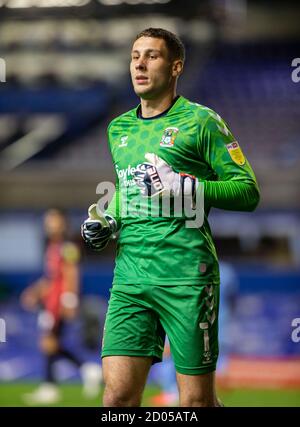 2. Oktober 2020; St Andrews Stadium, Coventry, West Midlands, England; English Football League Championship Football, Coventry City V AFC Bournemouth; Coventry City Torwart Marko Marosi während des Spiels Credit: Action Plus Sports Images/Alamy Live News Stockfoto