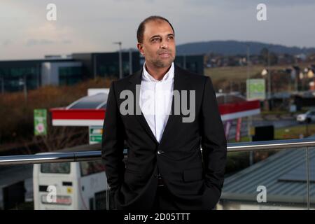 Bild zeigt EG-Mitgründer Zuber Issa in Blackburn 13. Nov 2019. (Foto/Jon Super 07974 356-333) Stockfoto