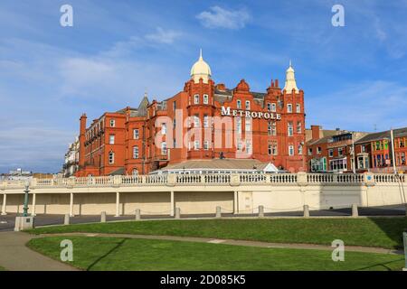 The Metropole Hotel on the Seafront, Blackpool, Lancashire, England, Großbritannien Stockfoto