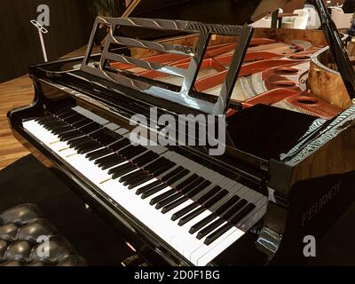 Aufrechte klassisches Klavier. Stockfoto