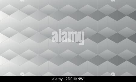 Weiße Quadrate, graue abstrakte Boxen Hintergrund Stock Vektor