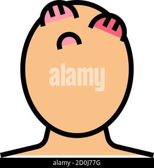 Trichophytosis Haut Krankheit Farbe Symbol Vektor Illustration Stock Vektor