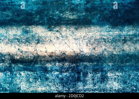 Schöne abstrakte grungy Blau Stucco Wand Hintergrund in einer kalten Stimmung Stockfoto
