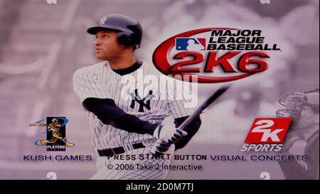 Major League Baseball 2K6 – Sony PlayStation 2 PS2 – Nur für redaktionelle Zwecke Stockfoto