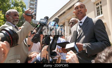 Charlotte North Carolina Stadt Nach Schneesturm Und Eis Regen Stockfotografie Alamy