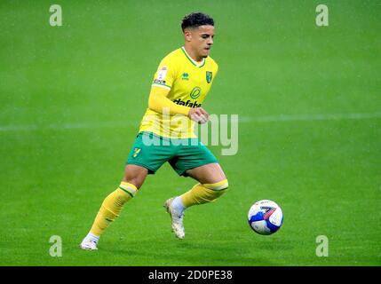 Norwich City Max Aarons während der Sky Bet Championship Match an der Carrow Road, Norwich. Stockfoto