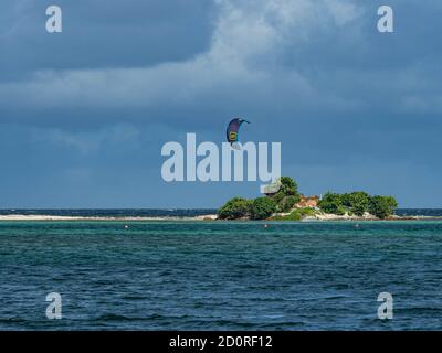Saint-Vincent und die Grenadinen Archipel von Inseln umgeben von türkisfarbenen WasserenUm diesen Archipel zu besuchen, sind Kreuzfahrten von Martinique aus möglich Stockfoto