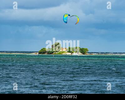 Saint-Vincent und die Grenadinen Archipel von Inseln umgeben von türkisfarbenen WasserenUm diesen Archipel zu besuchen, sind Kreuzfahrten von Martinique aus möglich Stockfoto