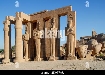 Ramesseum, Theban Necropolis, Luxor, Ägypten Stockfoto