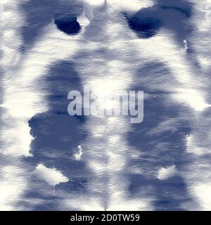 Alkohol Tinte Indigo nahtlose Hintergrund. Alkohol Stockfoto