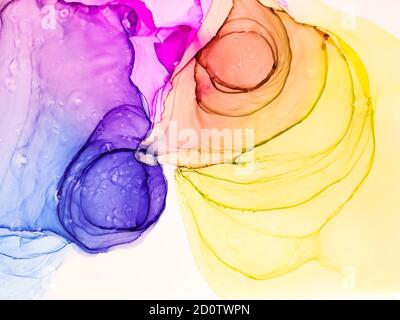 Alkohol Tinte Indigo nahtlose Hintergrund. Alkohol Stockfoto