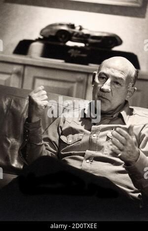 Sir Stirling Moss zu Hause in London. 1994 Stockfoto